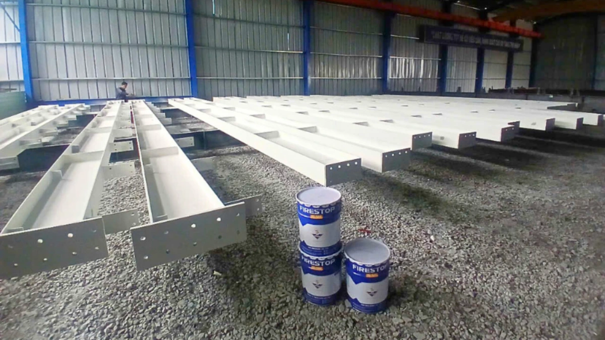 Tầm quan trọng của sơn chống cháy đối với công trình kết cấu thép