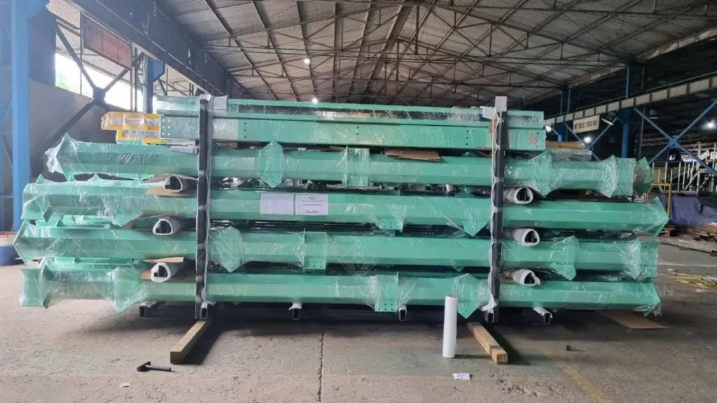 Cấu kiện đã sơn hoàn thiện, sẵn sàng xuất khẩu