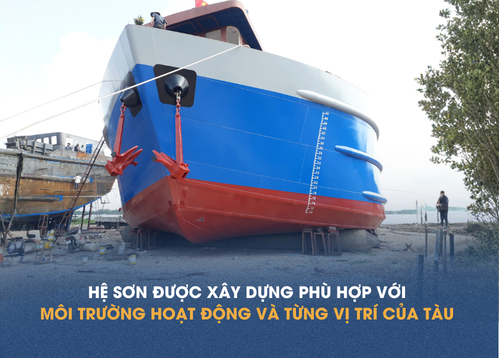 Sơn Hải Vân gợi ý hệ sơn thường dùng cho sà lan đảm bảo bền bỉ, tiết kiệm
