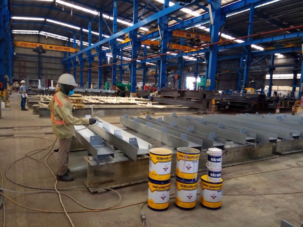 Công trình sơn chống cháy nhà máy sản xuất thức ăn chăn nuôi Sunjin F&F (120 phút)